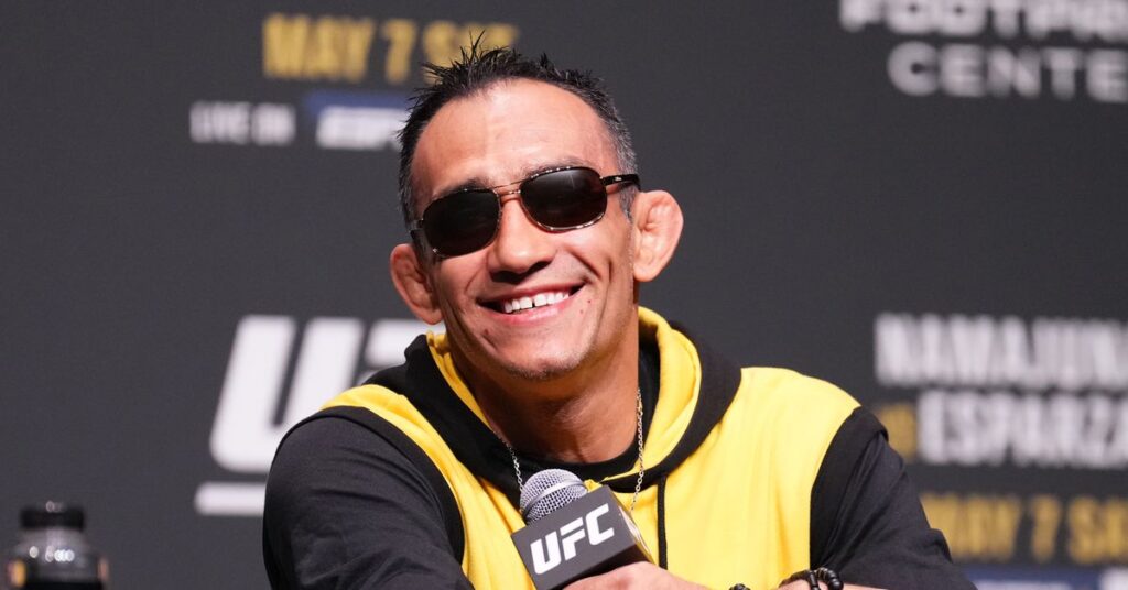 Tony Ferguson calls for fighters to get health insurance during UFC 274 press conference: ‘We all have families’