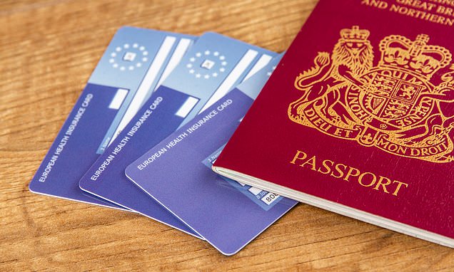 Brexit: Ministers launch free new health insurance card for Britons replacing the EHIC after Brexit | Daily Mail Online
