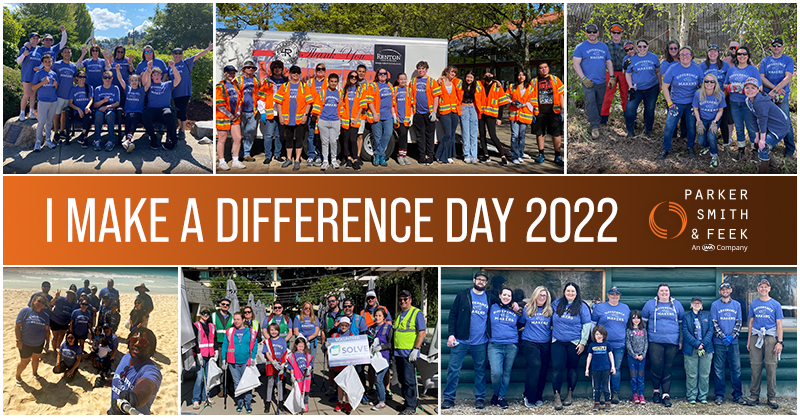 I Make a Difference Day 2022 - Parker, Smith & Feek – Business Insurance | Employee Benefits | Surety