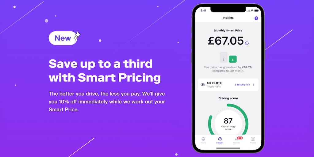 Cuvva Smart Pricing — Pay-monthly car insurance, better prices for better drivers
